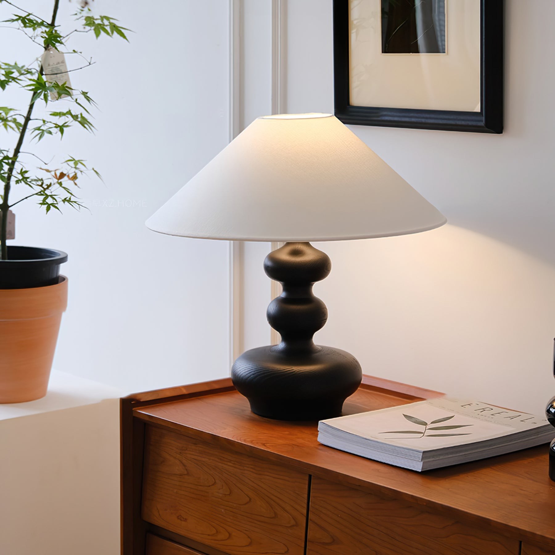 Nordic Retro Solid Wood Table Lamp K340