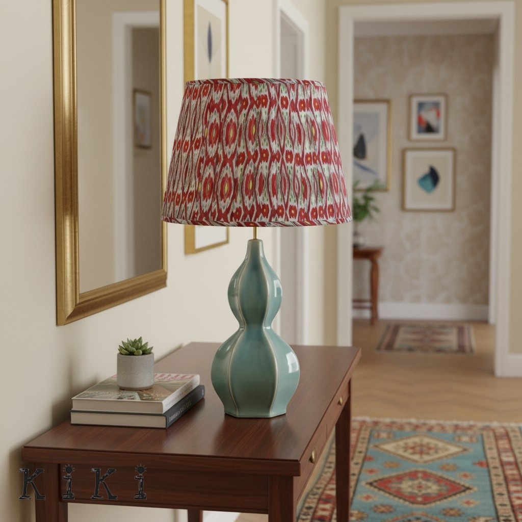 Thalune Coastal Modern Table Lamp with Textured Ceramic Design for Living Spaces K2170