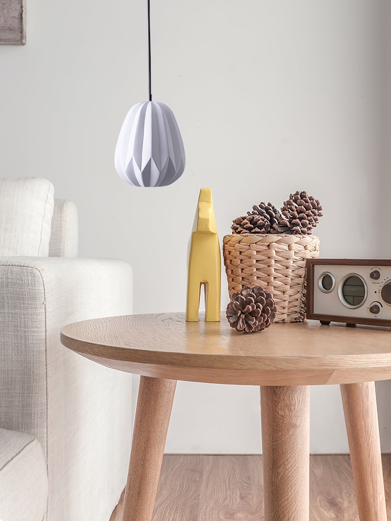 Papaya Resin Pendant Lamp K1064