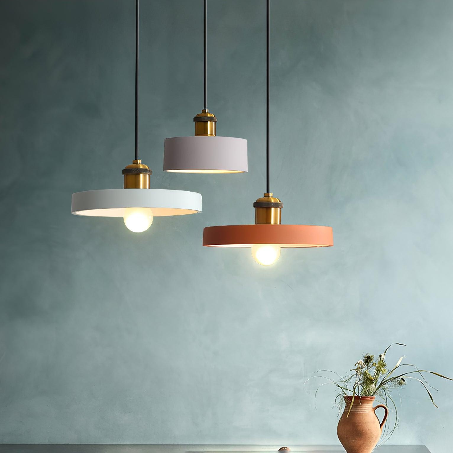 Modern Resin Geometric Pendant Lamp K621