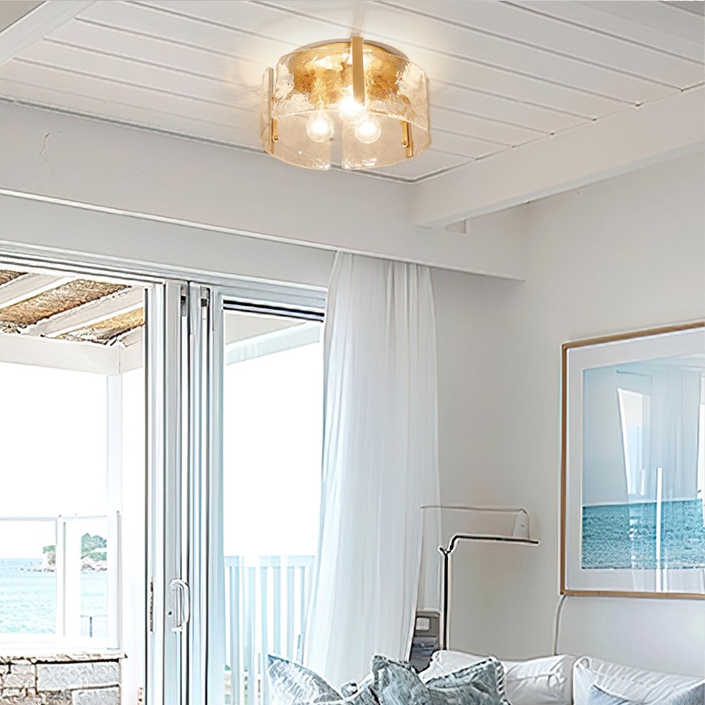 Nordic Light Luxury Flush Mount Ceiling Lamp for Living Room K840
