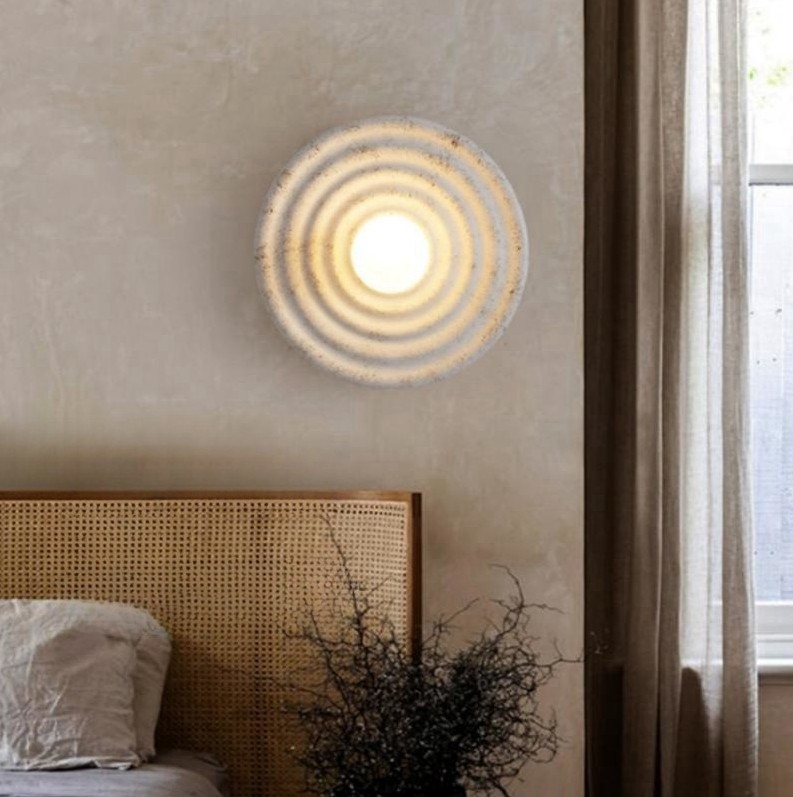 Japanese Wabi-sabi Round Indoor Wall Lamp K760