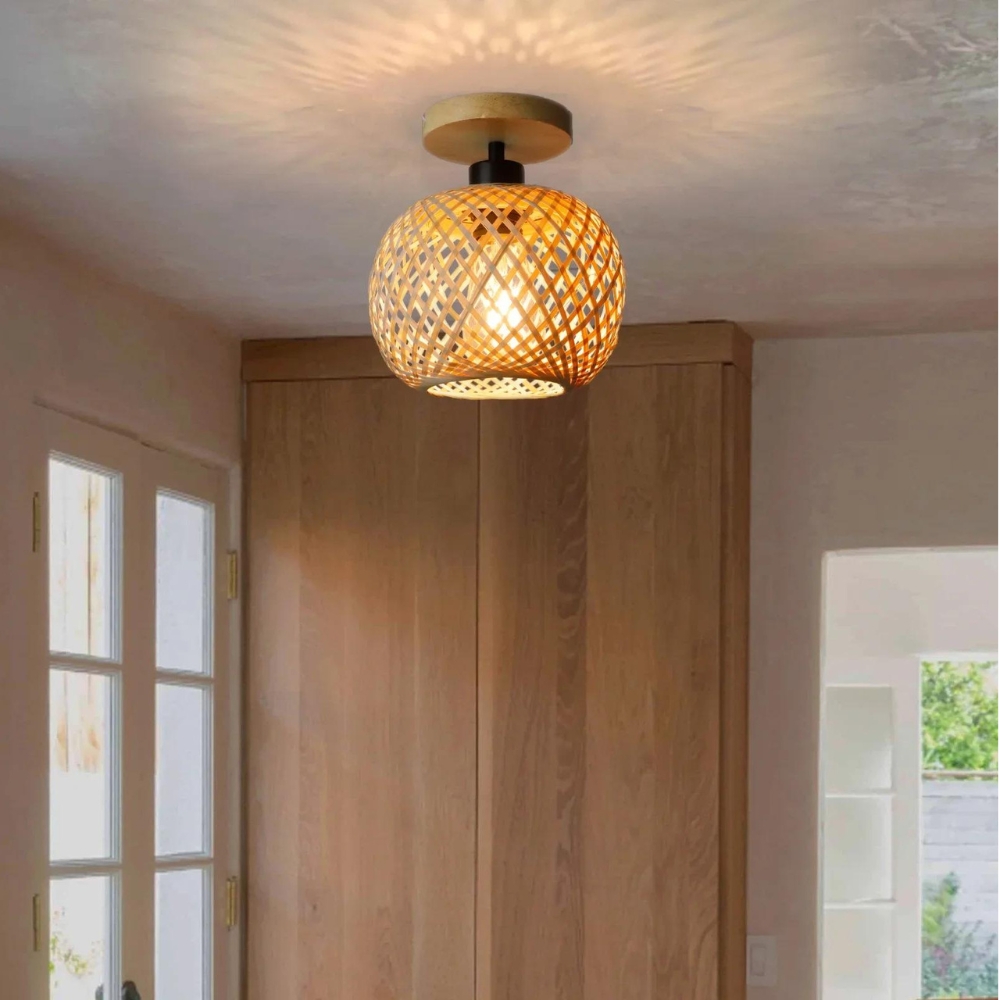 Handmade Ethereal Bamboo Ceiling Light D868