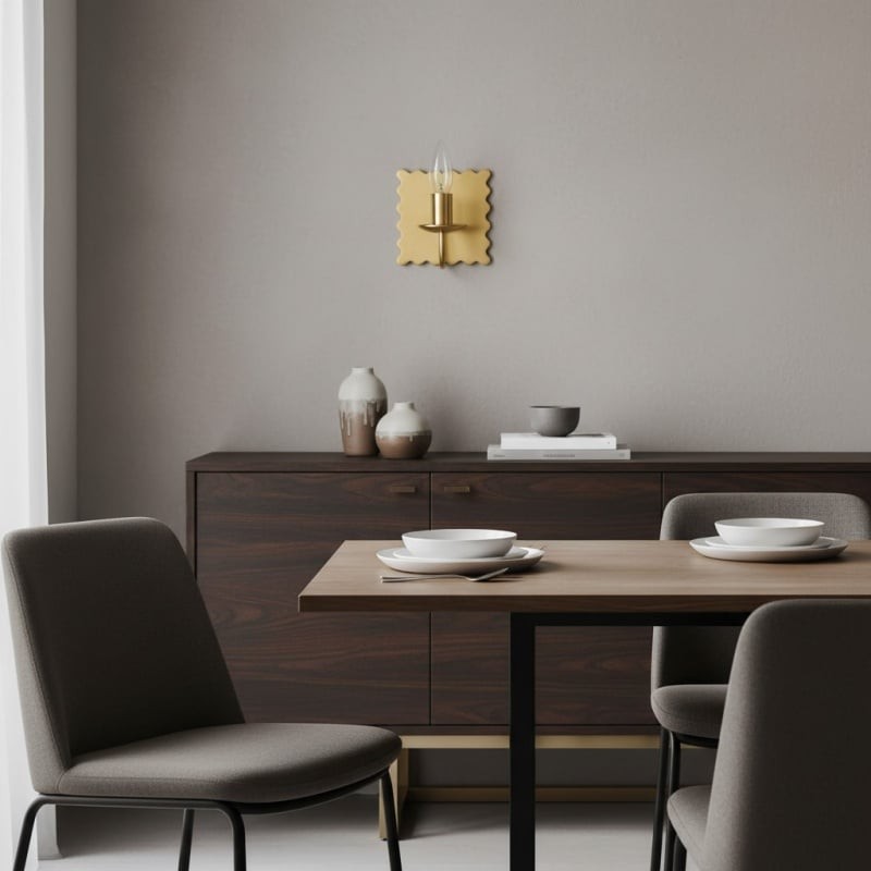 Modo Decorative Wall Light - Modern Wavy Metal Wall Sconce for Bedrooms and Hallways K1656