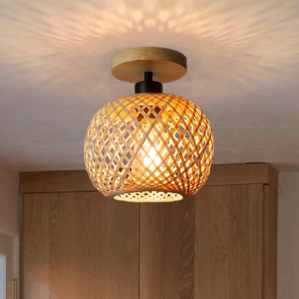 Handmade Ethereal Bamboo Ceiling Light D868