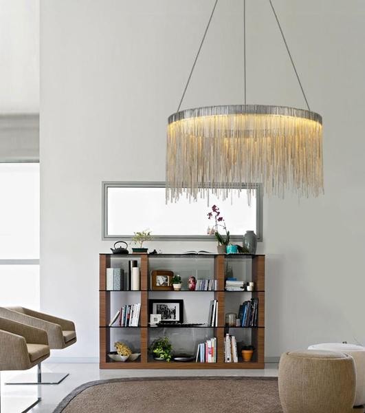 Aluminum Chain Chandelier