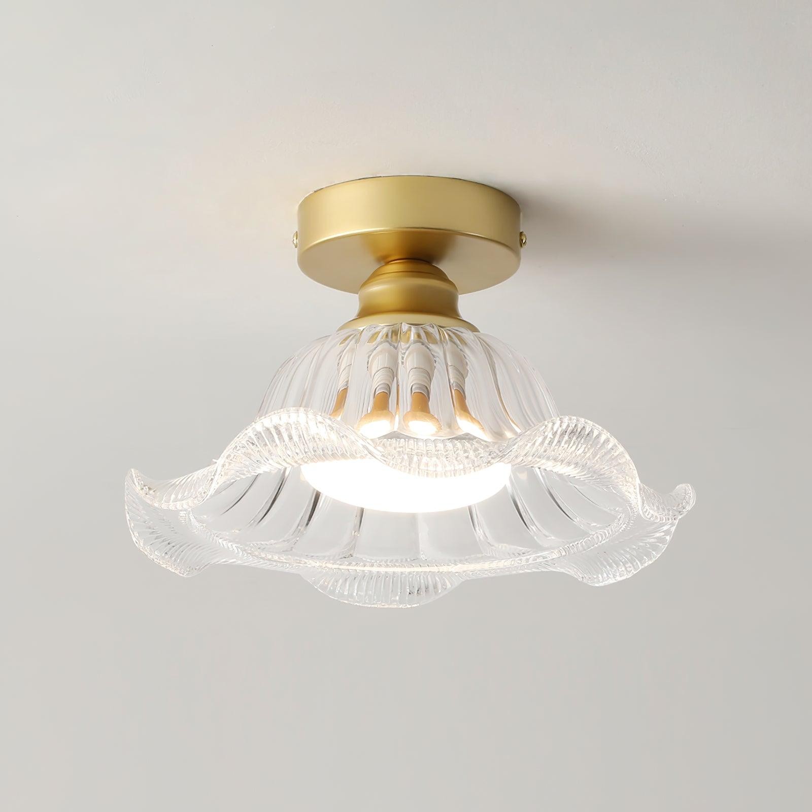 Vintage Glass Flower Ceiling Light K642