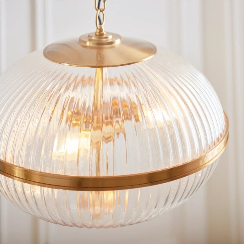Luntra Contemporary Multi-Light Pendant with Textured Glass K1920