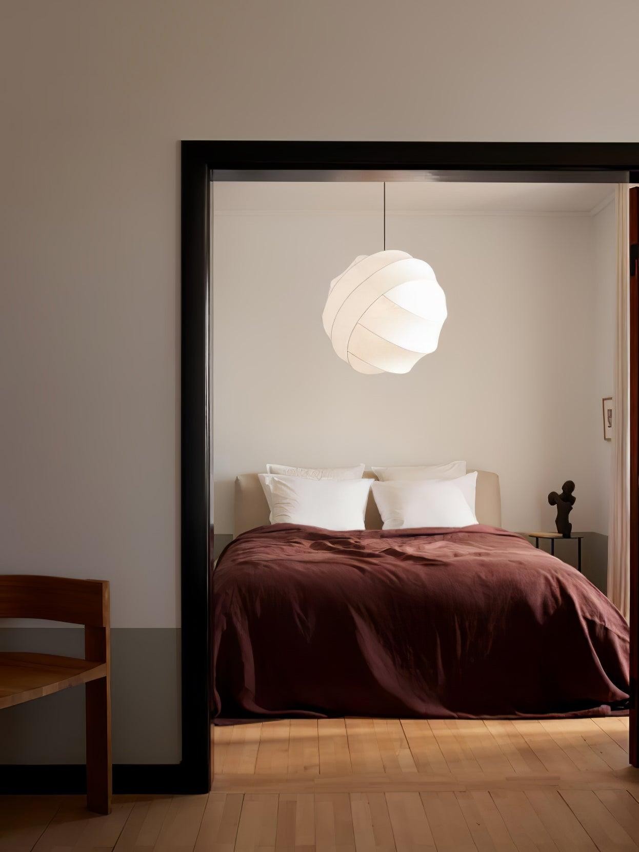 Wabi-Sabi Style Fiber Cocoon Pendant Lamp K732