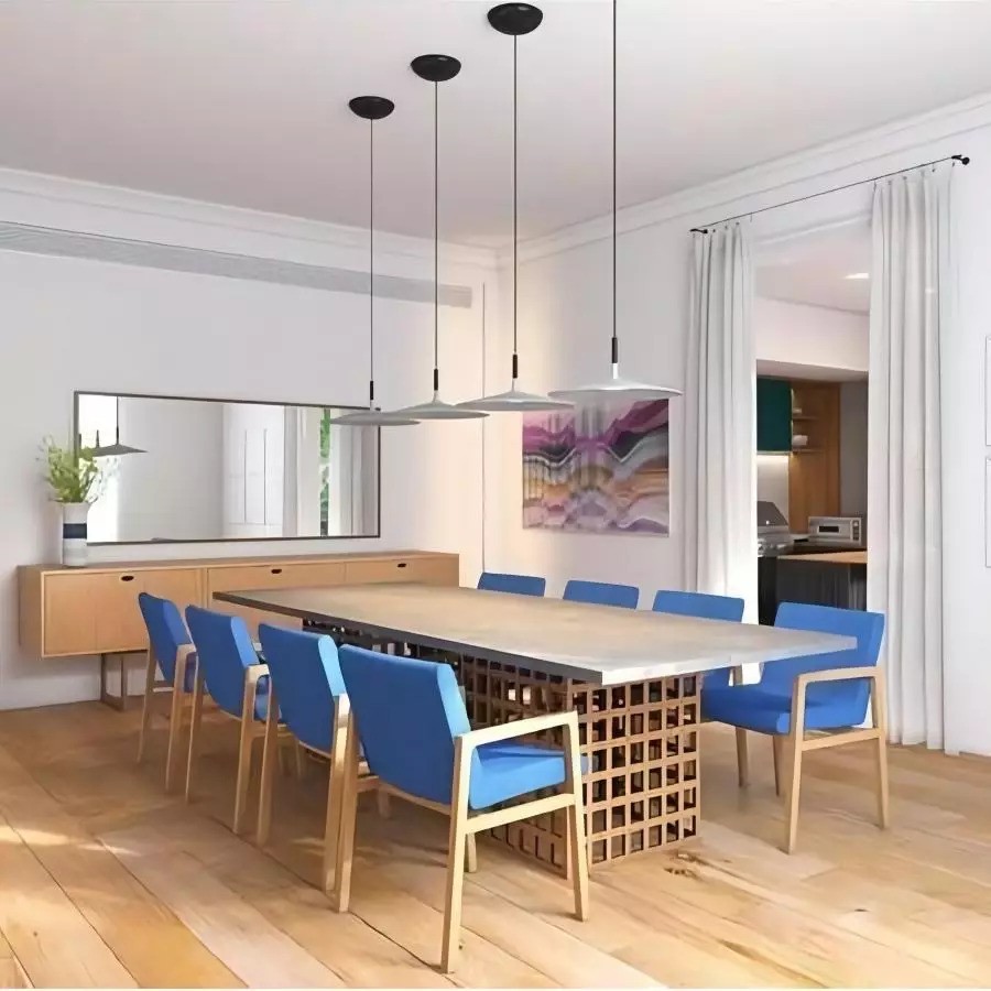 Vibrant Aplomb Large Pendant Light - Stylish Round Disc Pendan Light for Modern Interiors
