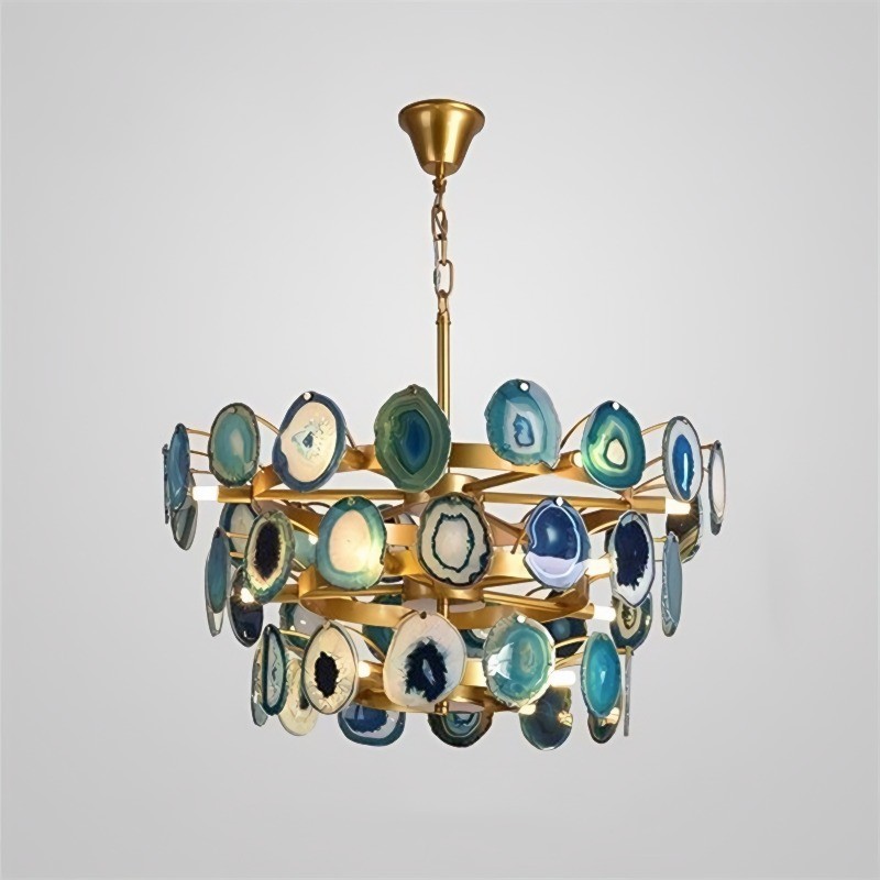 Slice Agate Chandelier/ Tower