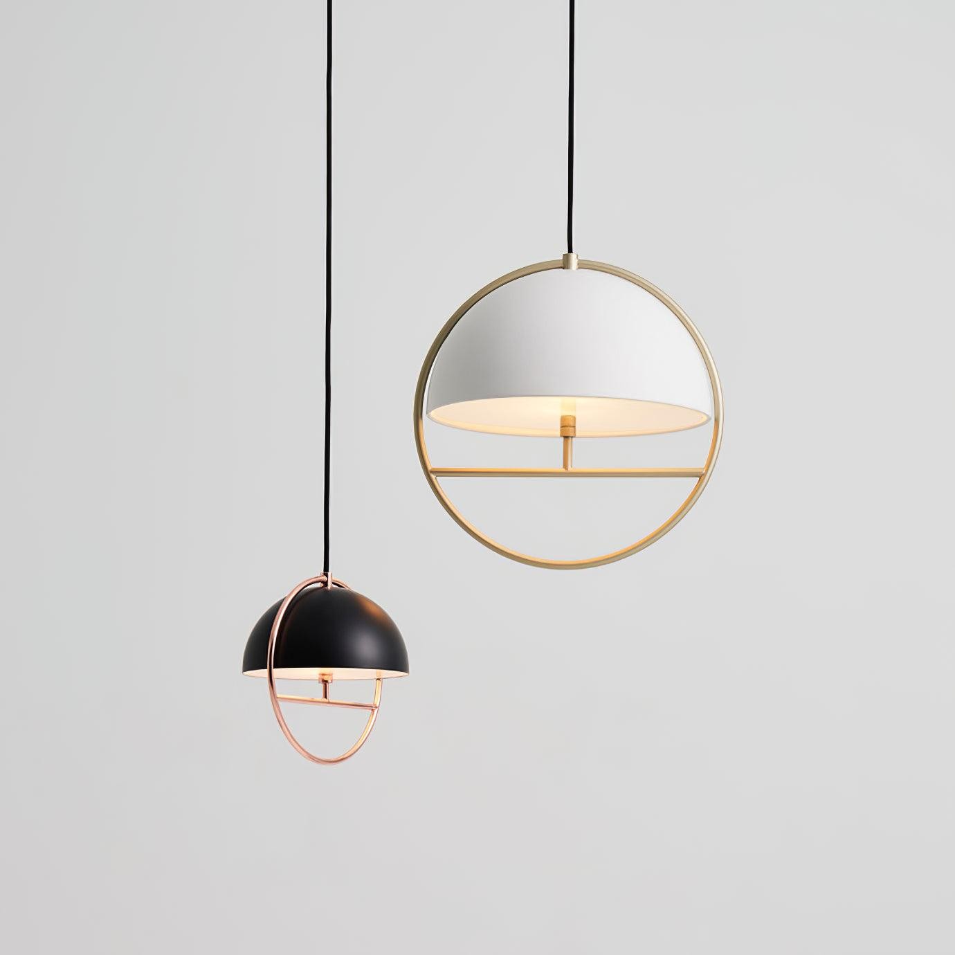Nordic Hemispherical Ring Metal Pendant Lamp K426