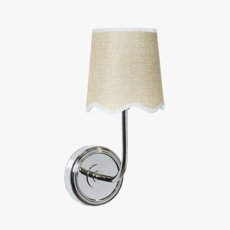 Glissum Elegant Fabric Shade Wall Light - Contemporary Wall Fixture for Bedroom and Hallway K2101