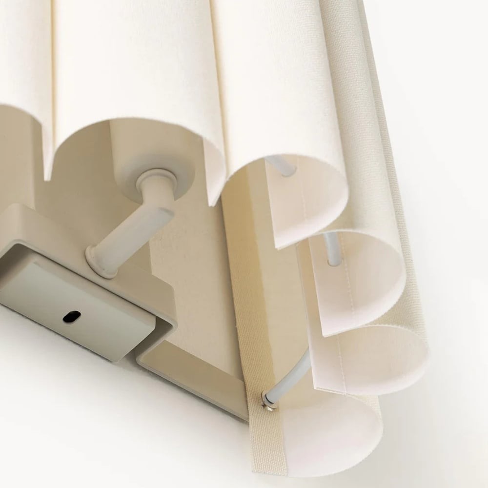 Velura Linen Fold Wall Sconce - Fabric Soft Pleated Design Ambient Lighting for Bedroom or Hallway K1761