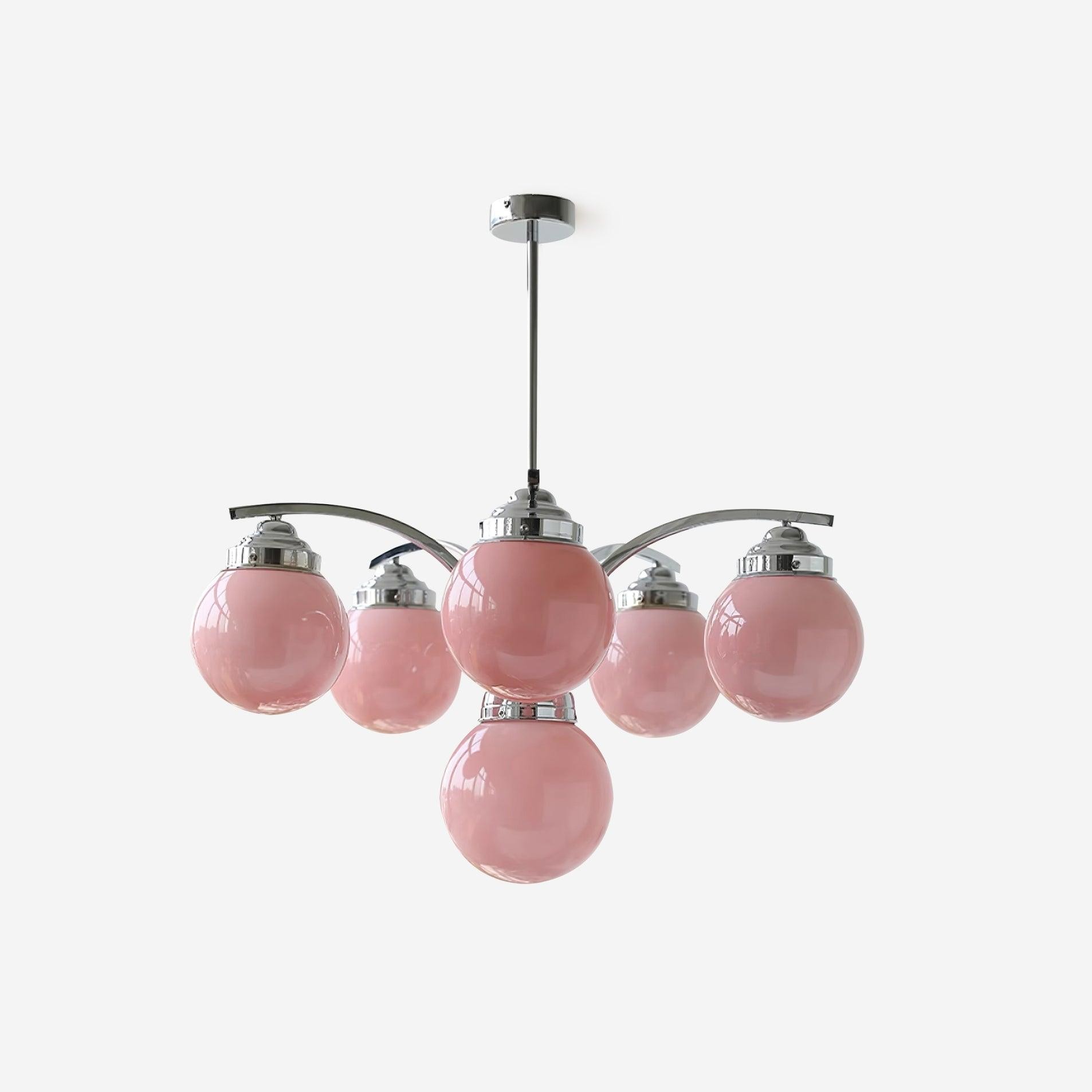 French Elegant Glass Orb Chandelier K596