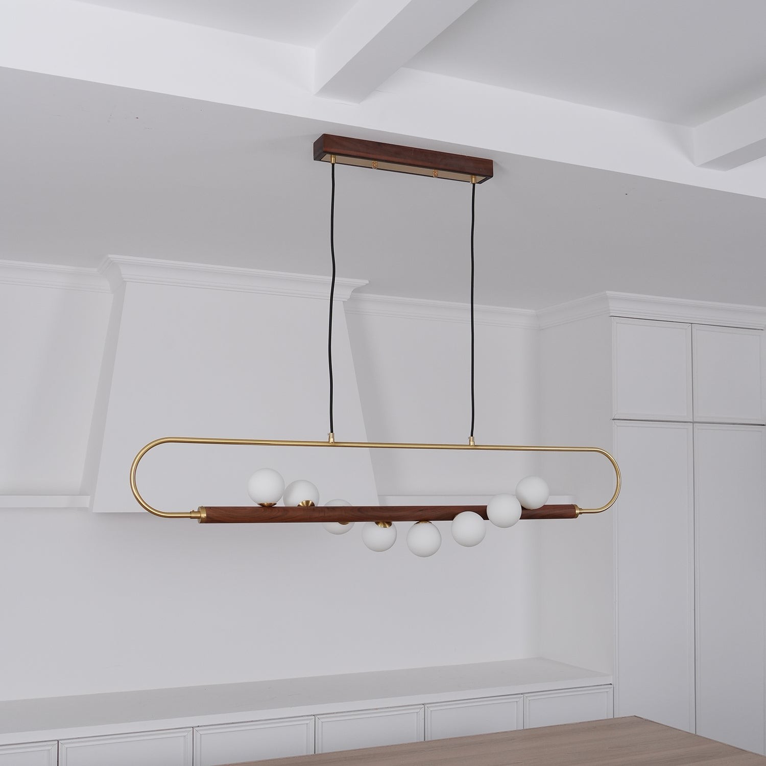 Modern Walnut Simple Chandelier K522