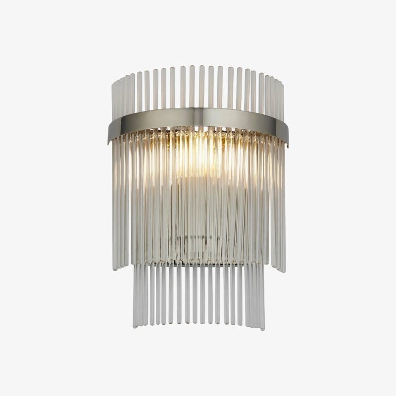 RibGlow Minimalist Glass Rod Wall Light - Elegant Accent Sconce for Home K1834