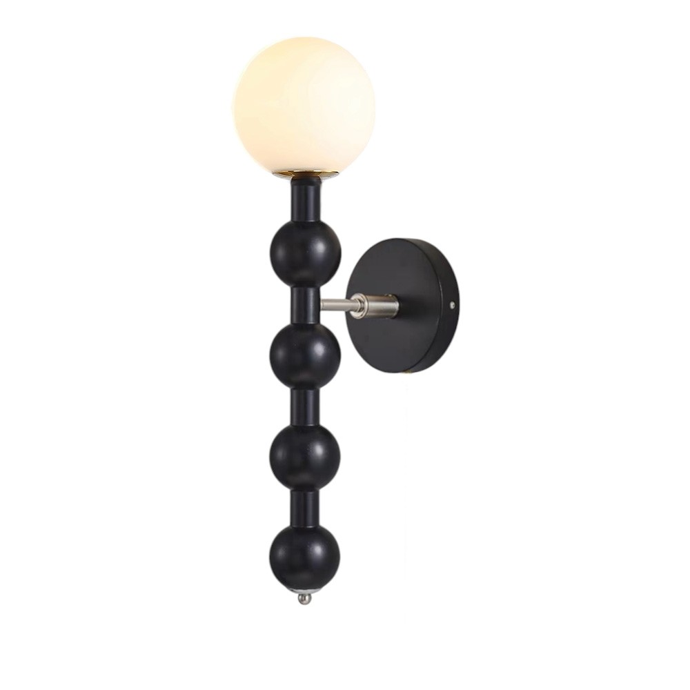 Country French Wooden Gourd Ball Wall Lamp K162