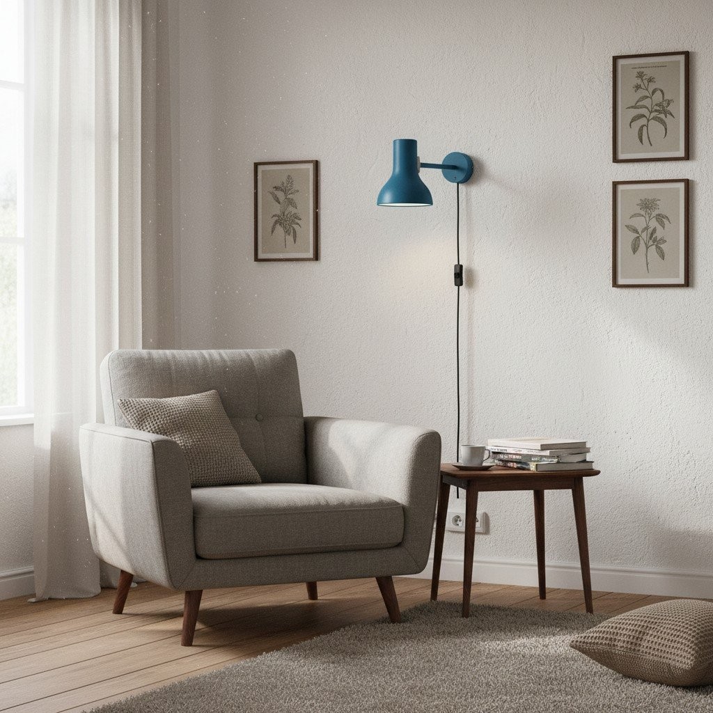 Modryx Modern Minimalist Wall Light - Adjustable Head for Reading and Accent Lighting K2115