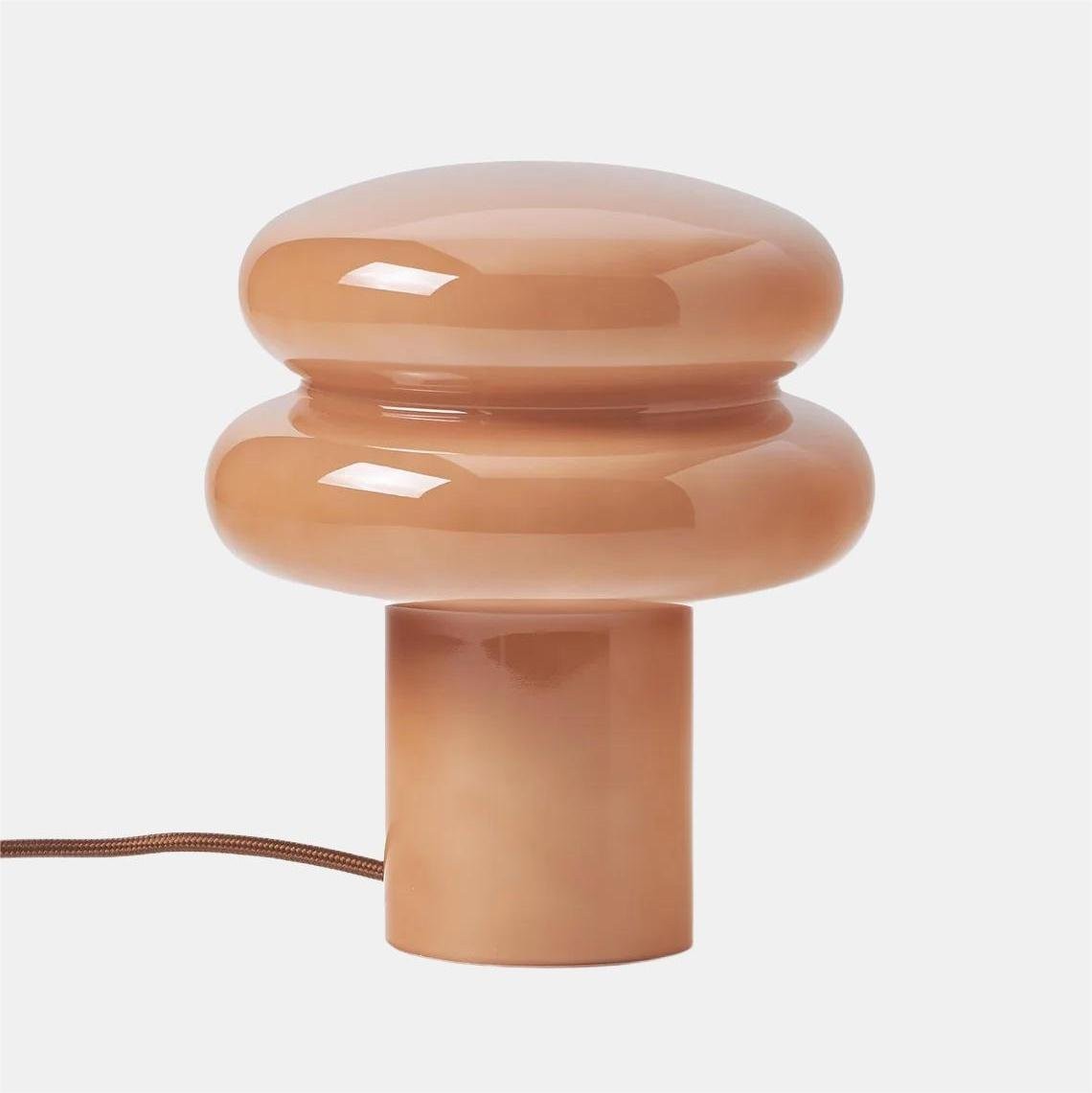 Orra Mushroom Glass Table Lamp - Minimalist Opal Shade Table Light for Home Décor K1428