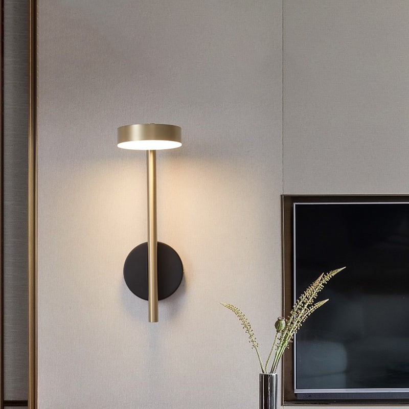 Italian Simple Round Metal Wall Lamp K364