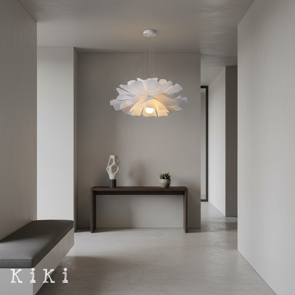 Elegant Flower Pendant Lamp - Modern Lighting for Dining Room and Living Area