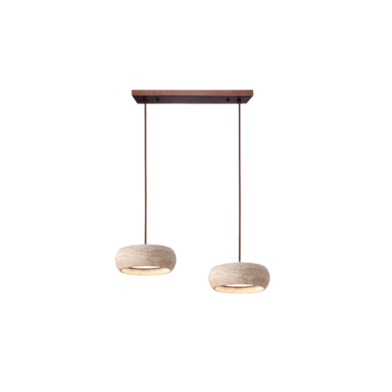 Wabi Sabi Style Travertine Stone Pendant Light D934