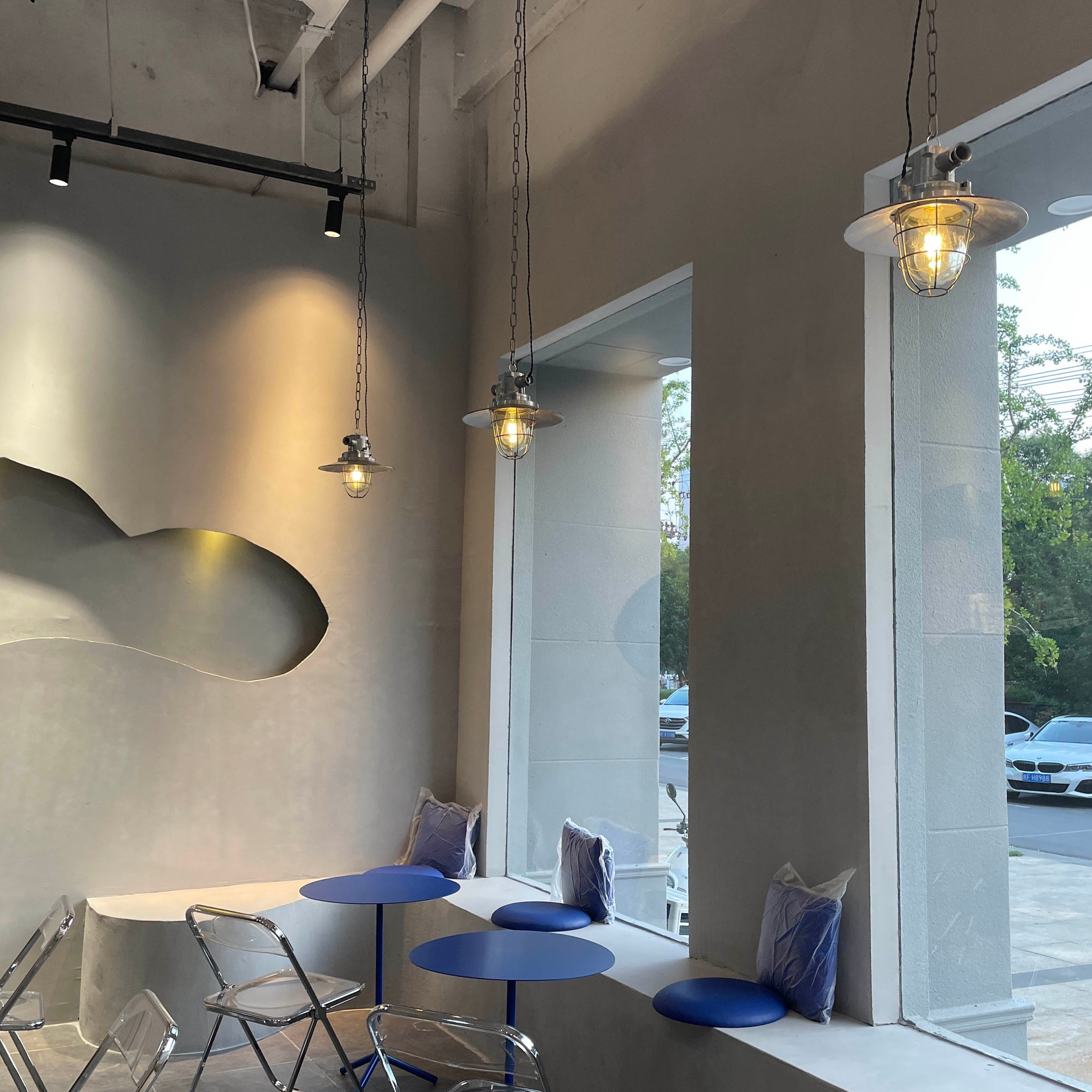 Bulkhead Cage Pendant Light D629