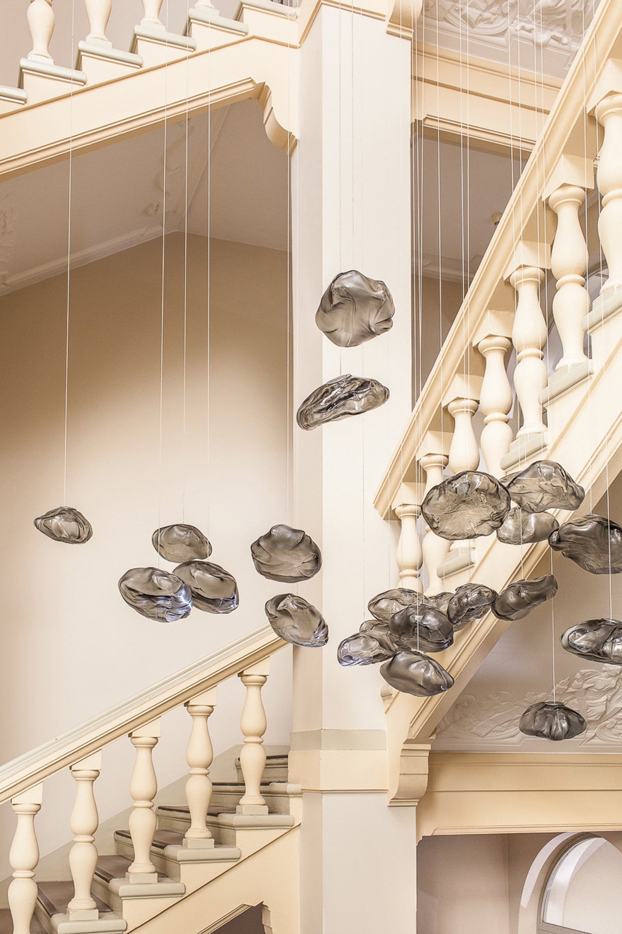 Multi-Head Irregular Glass Bubble Chandelier K216