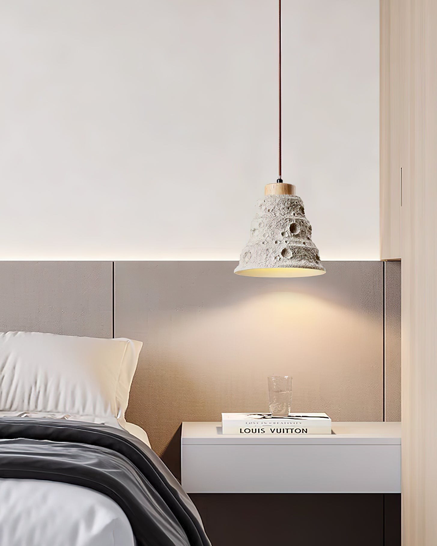 Japanese Wabi Sabi Cement Bell Shape Pendant Light K877