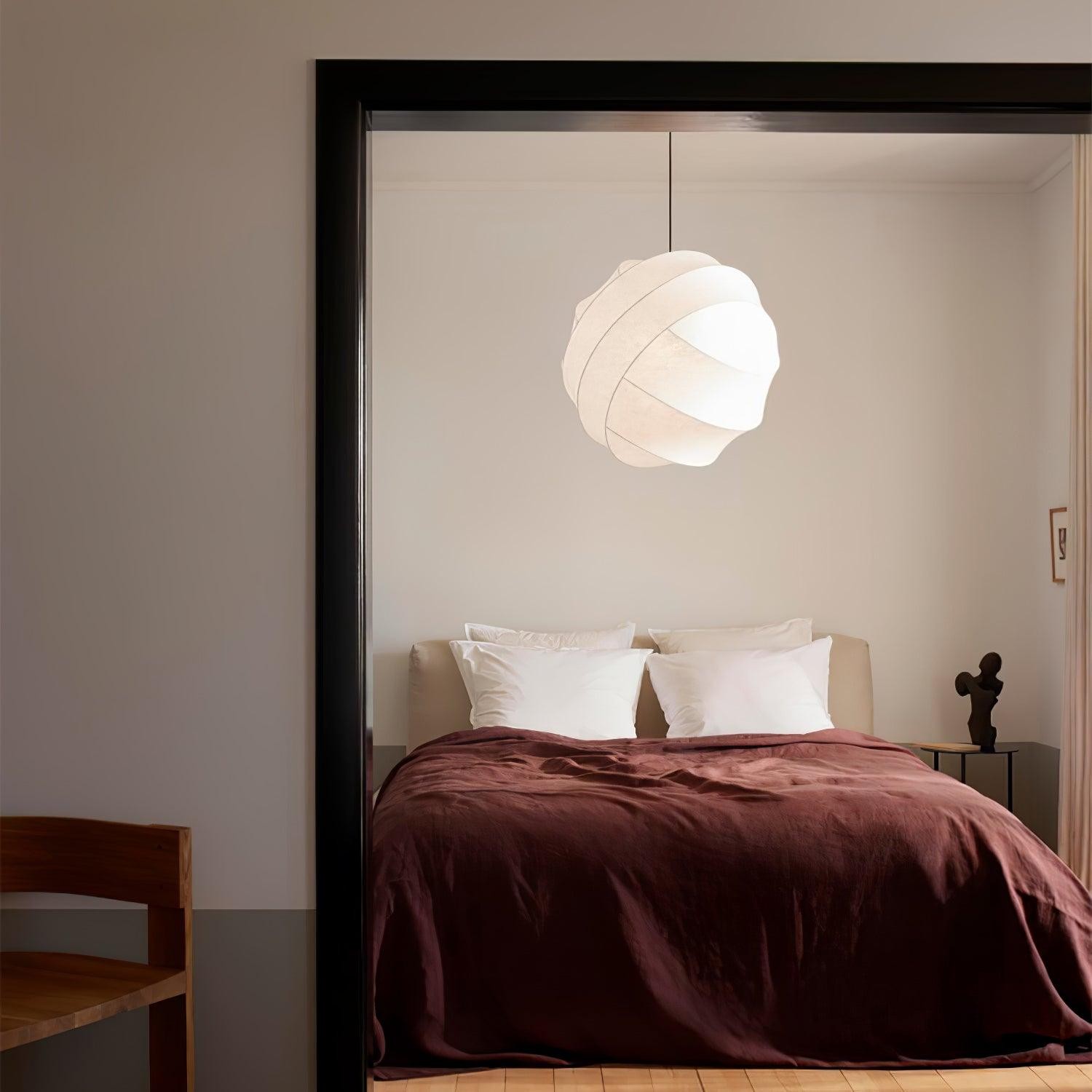 Wabi-Sabi Style Fiber Cocoon Pendant Lamp K732