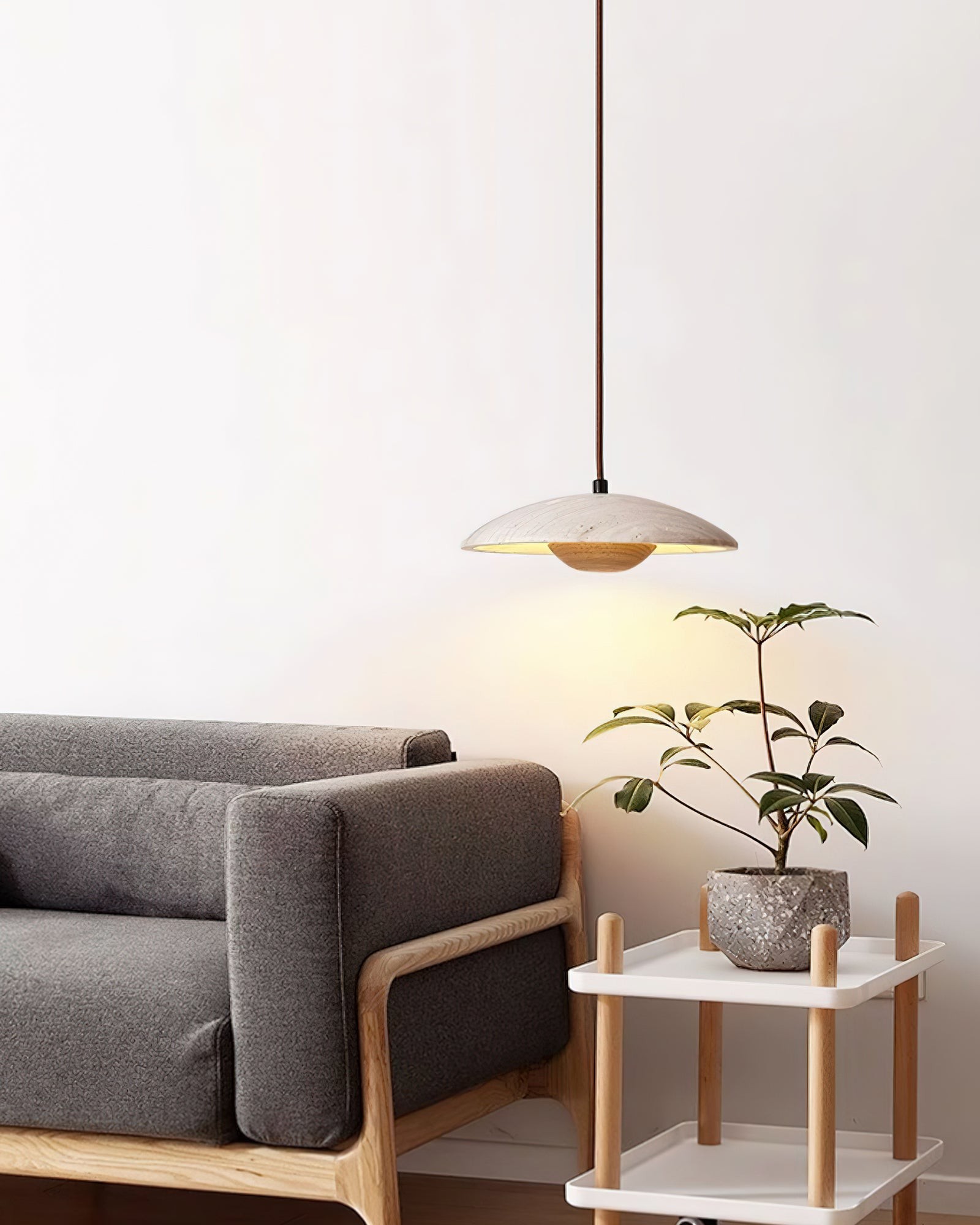 Cream Style Wood Pendant Lamp K668