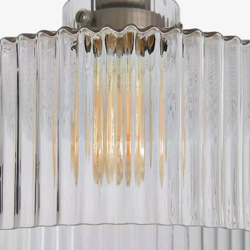 Ribora Striped Glass Ceiling Lamp - Retro Ceiling Lamp for Dining Room K2220