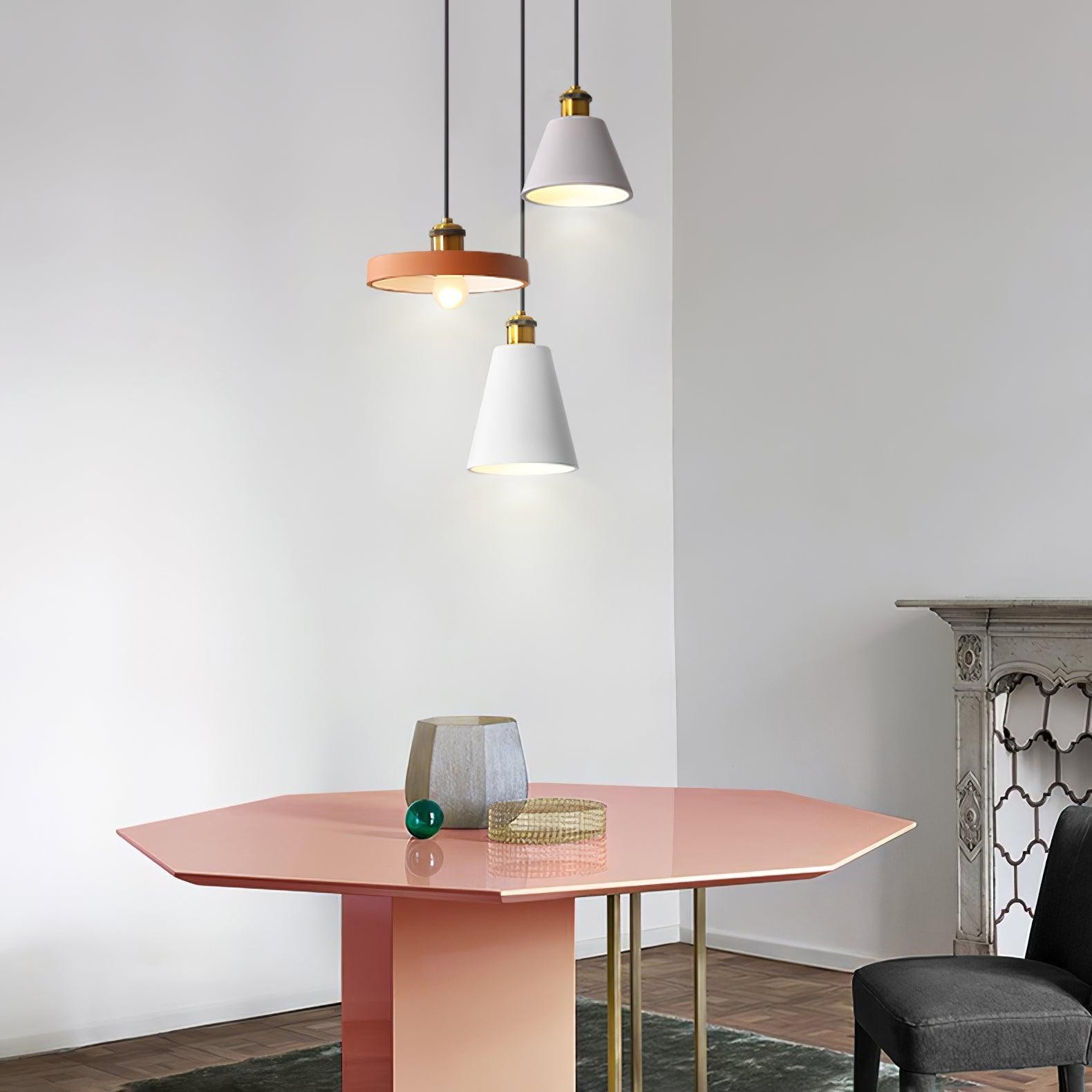 Modern Resin Geometric Pendant Lamp K621