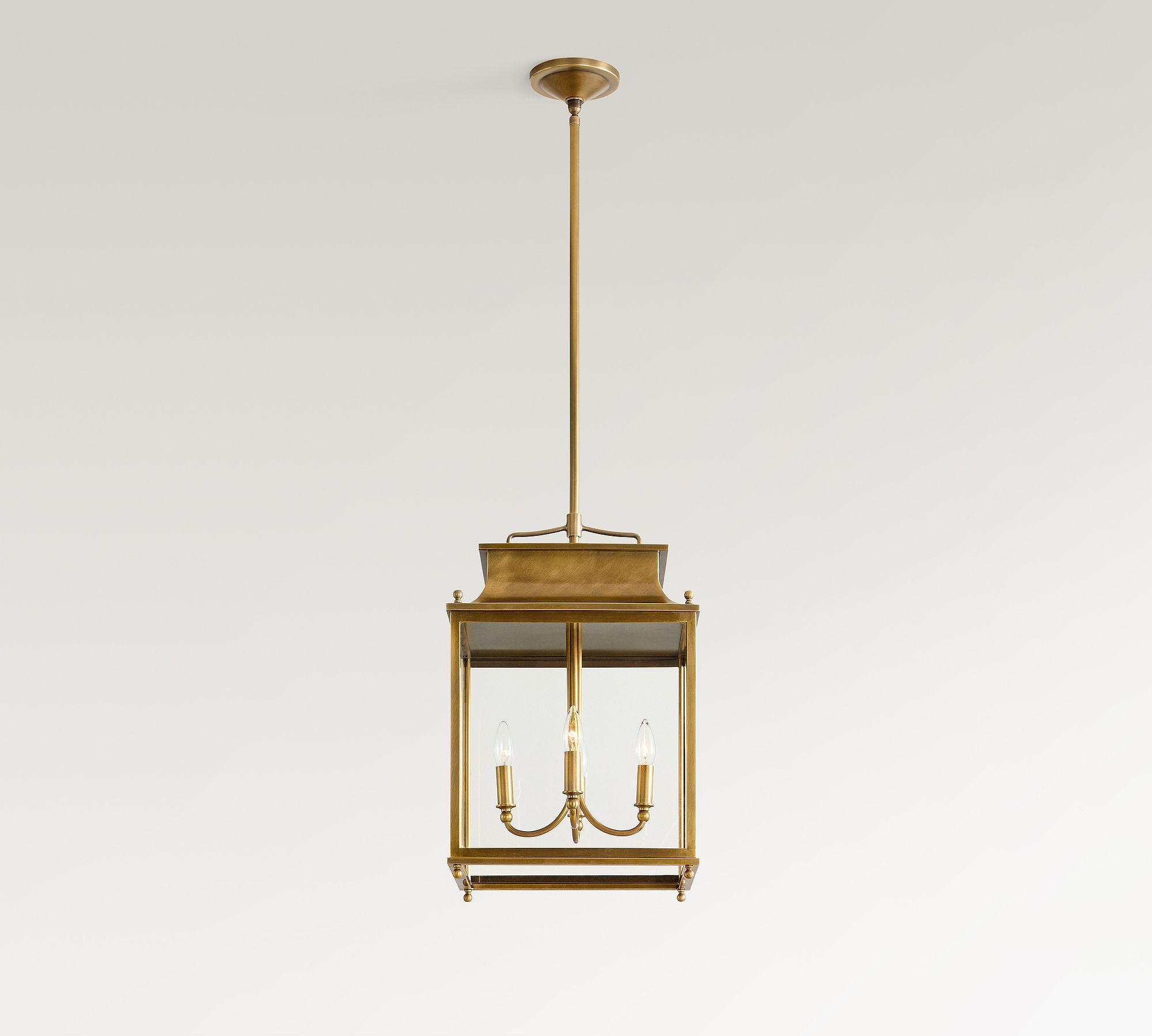 Yolvira Modern Outdoor Lantern Pendant - Metal Hanging Light for Exteriors K1233