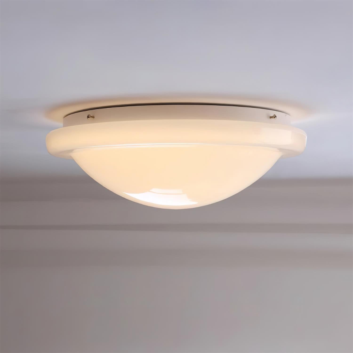 Modern Miminalist White Glass Led Ceiling Lamp K222