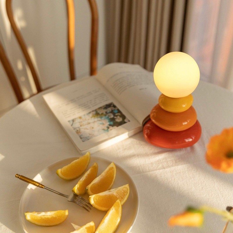 Creative Stacked Stone Ceramic Table Light K156