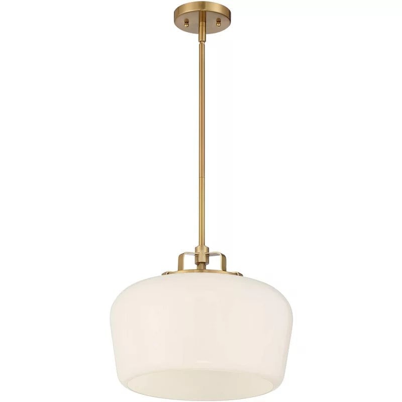 Lirra Opal Glass Pendant Light - Modern Adjustable Hanging Lamp for Kitchen K1730