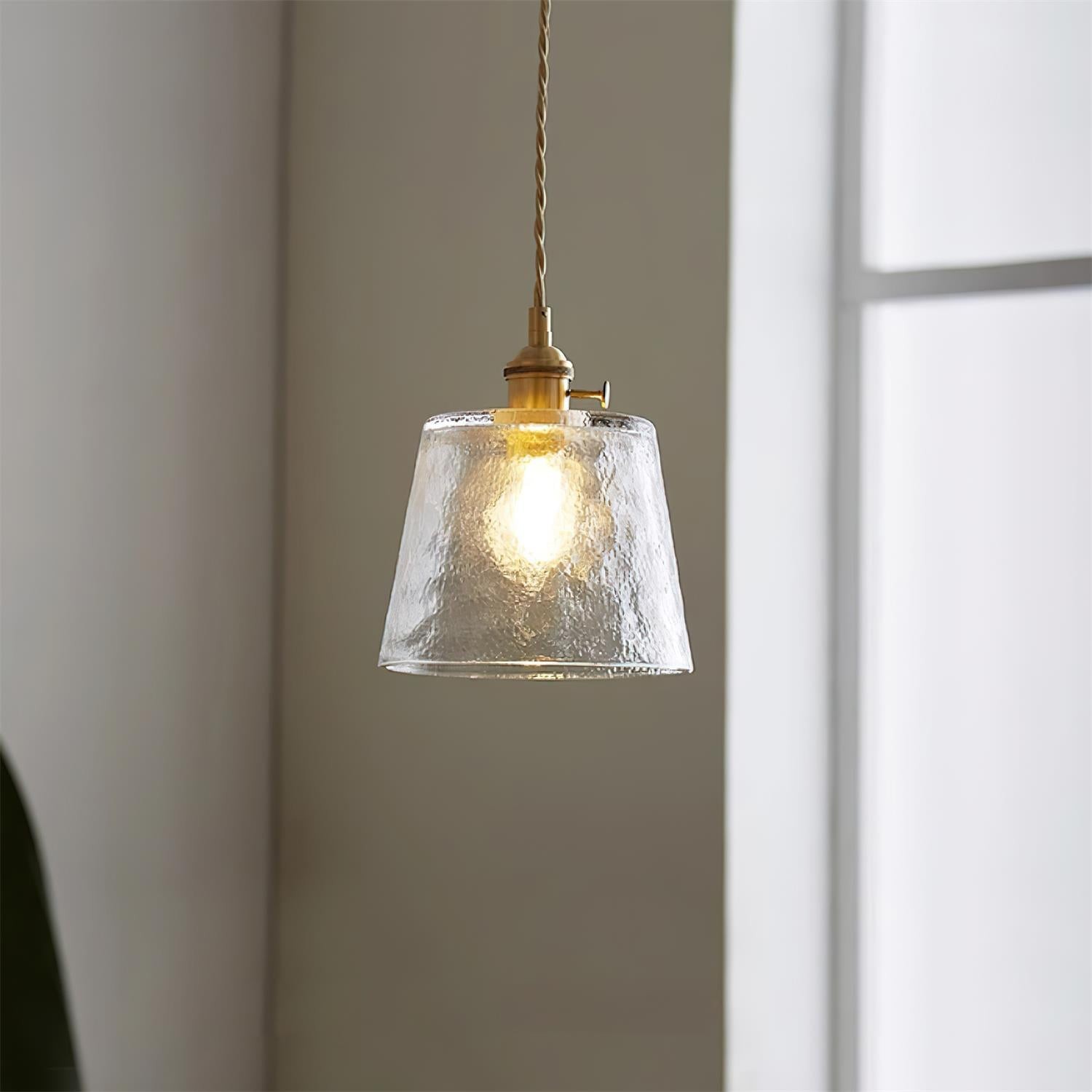 Retro Small Cup Glass Pendant Lamp K305