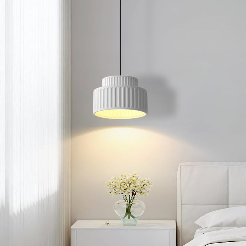 Nordic Cream Style Resin Bowl Pendant Light K177