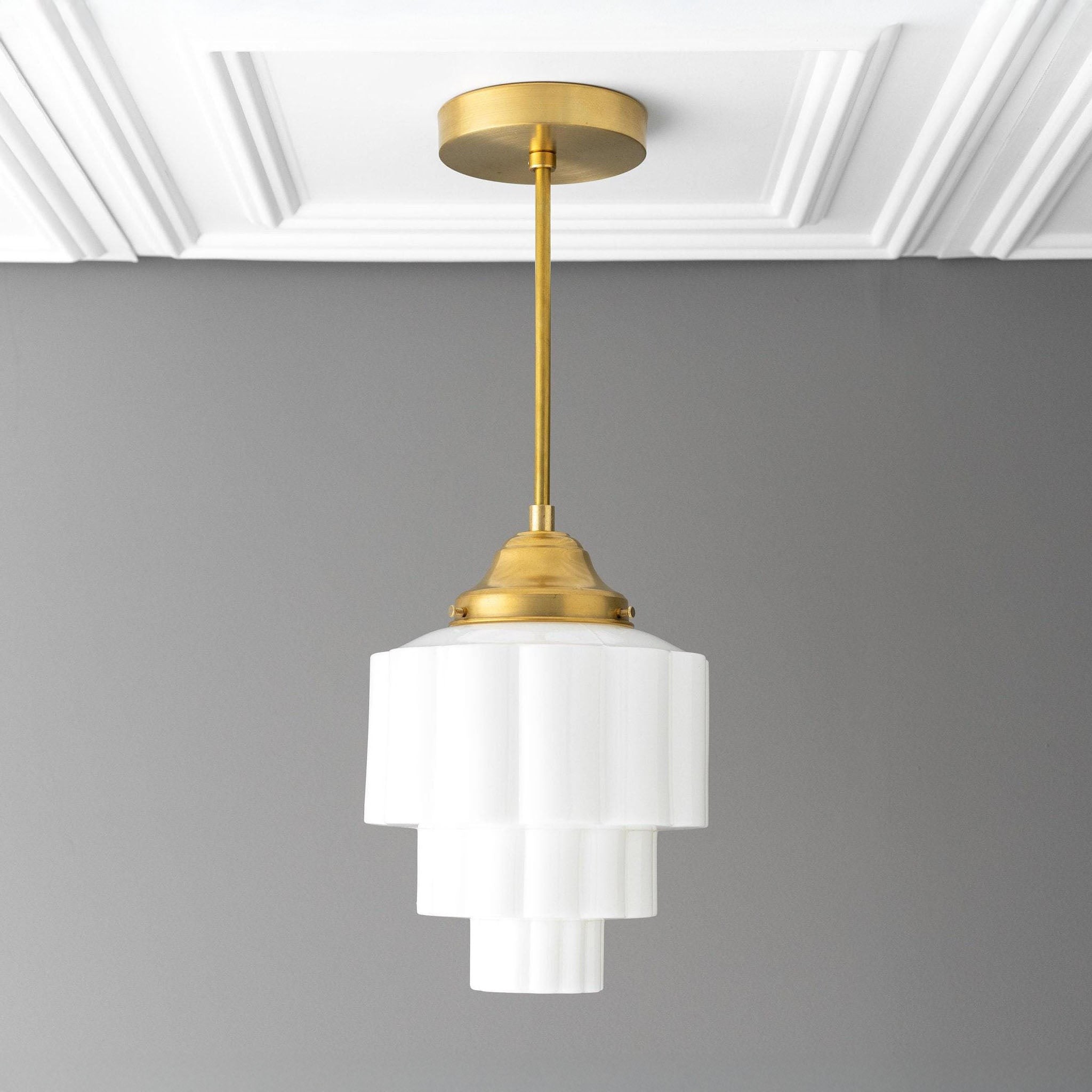 Geotower Glass Pendant Light - Elegant Home Lighting K1481