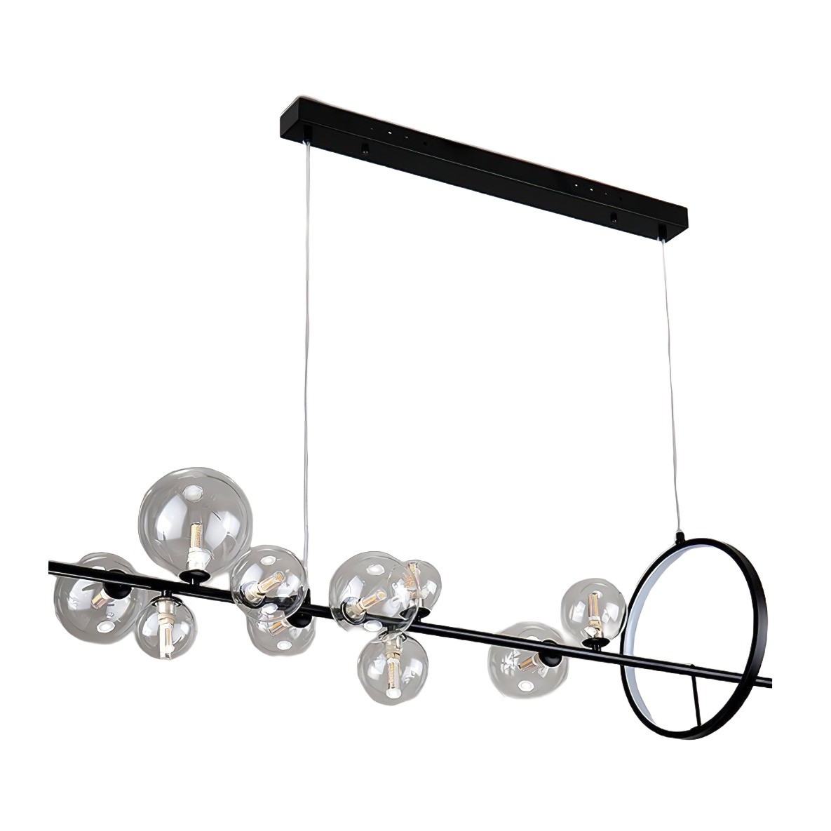 Linear Glass Globe Circle Island Pendant Lamp K124