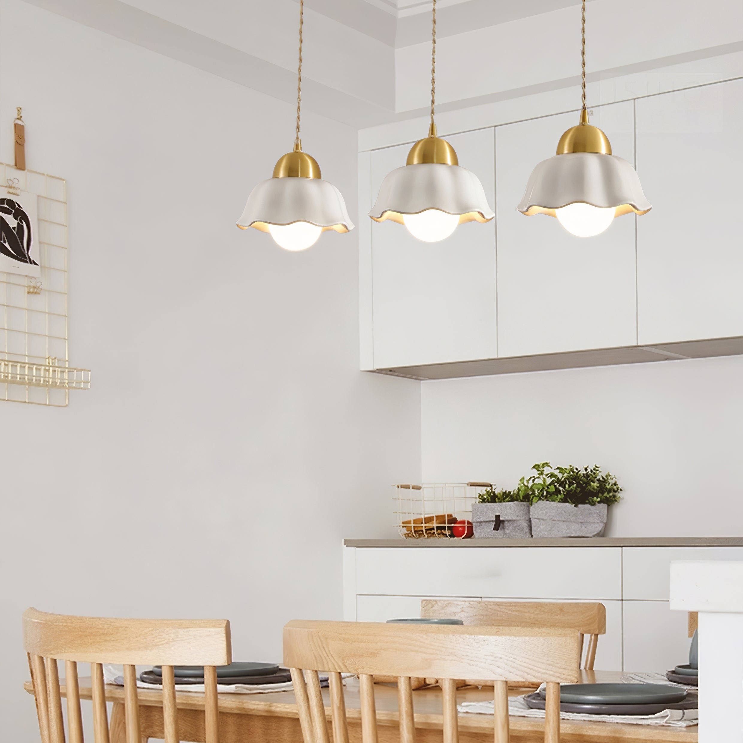 Ceramics Floral Pendant Light K990