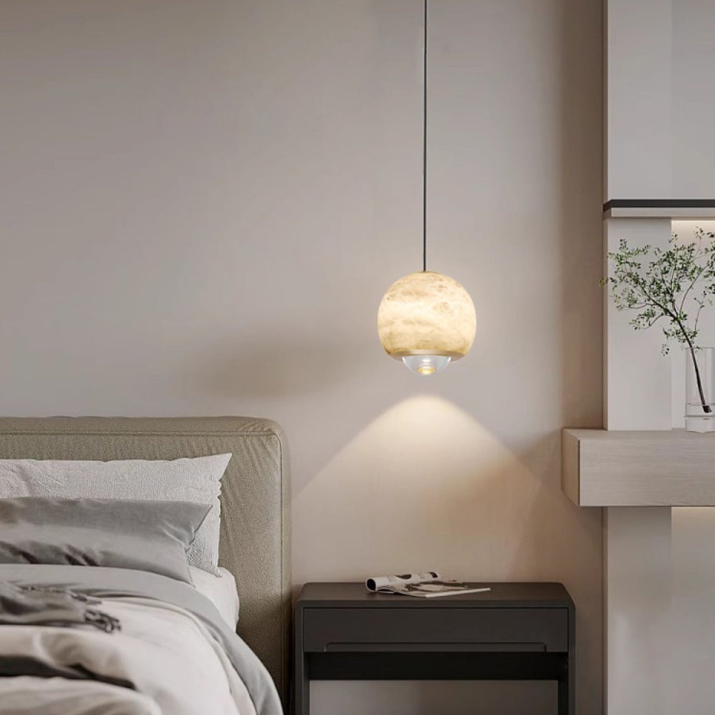 Ferox Alabaster Pendant Light D422
