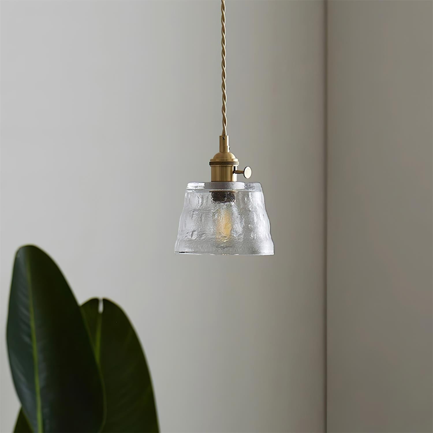 Retro Small Cup Glass Pendant Lamp K305