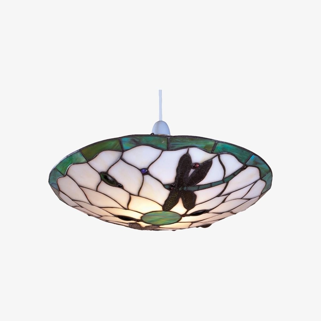 TF Butterfly Pendant Lamp - Decorative Stained Glass Pendant Light K1798