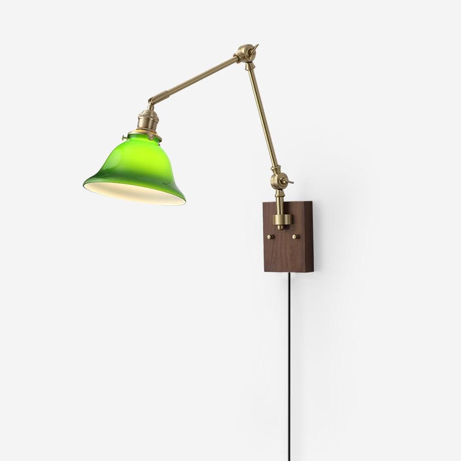 Banker Swing Arm Plug In Wall Light K253