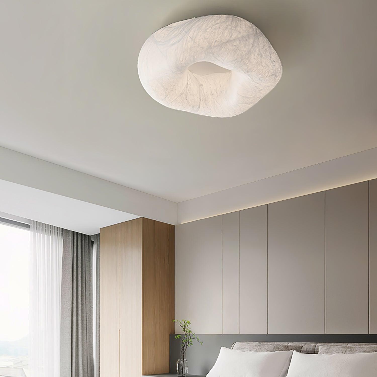 Modern Simple Silk LED Living Room Ceiling Lamp K780