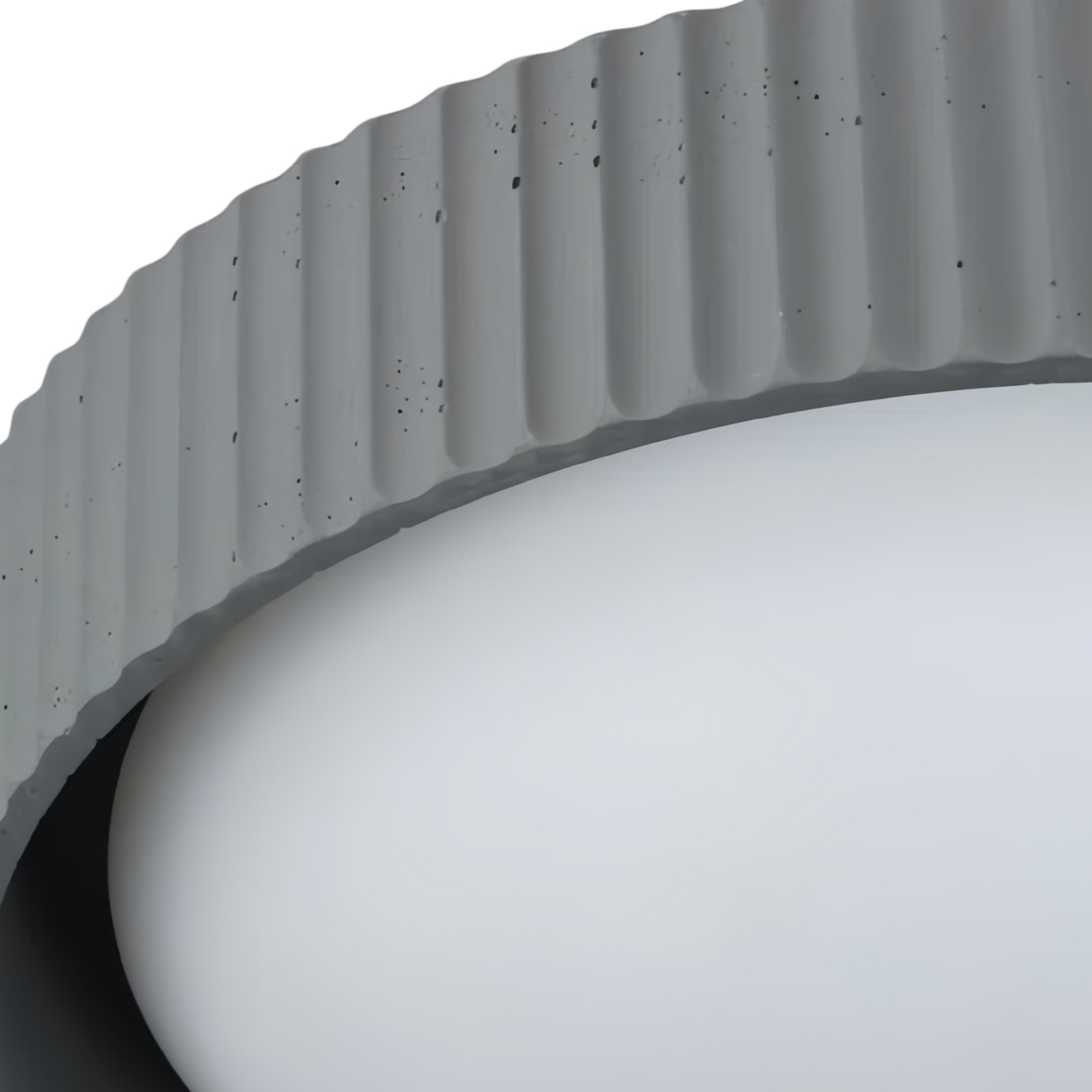 Acrion Modern Round Acrylic Flush Mount Ceiling Lamp - Minimalist Fixture for Living Room K2348