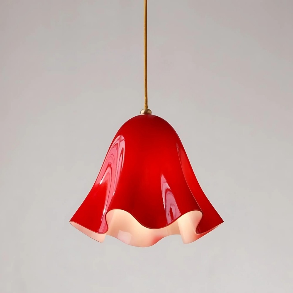 Bellina Vintage Fluted Glass Pendant Light – Mid-century Modern Fazzo  Pendant For Home Decor K897